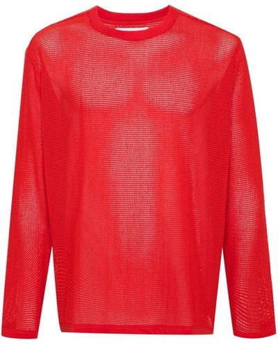 GIMAGUAS Diablo Open-knit Sweater - Red