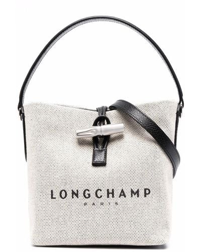 Longchamp Petit sac seau Roseau en toile - Multicolore