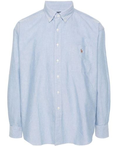 Polo Ralph Lauren Hemd mit Polo Pony-Stickerei - Blau