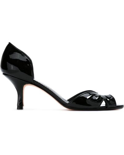 Sarah Chofakian Patent Leather Court Shoes - Black