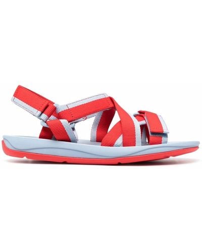 Camper Match Touch-strap Sandals - Red