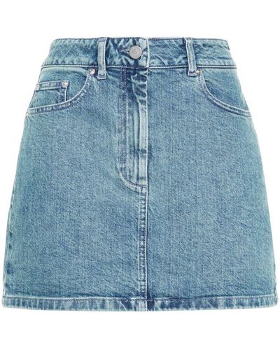 Remain Mini Denim Skirt - Blue