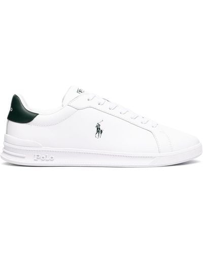 Polo Ralph Lauren Heritage Court Ii Leather Trainers - White