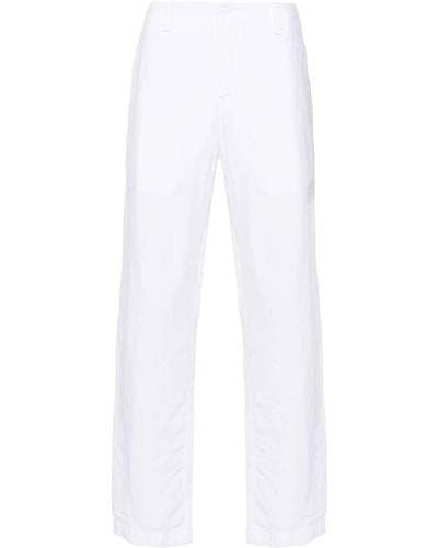 Transit Mid-rise Linen Chino Trousers - White