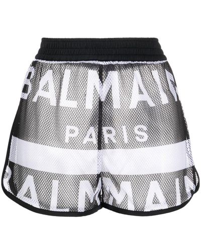 Balmain Logo Shorts - Black