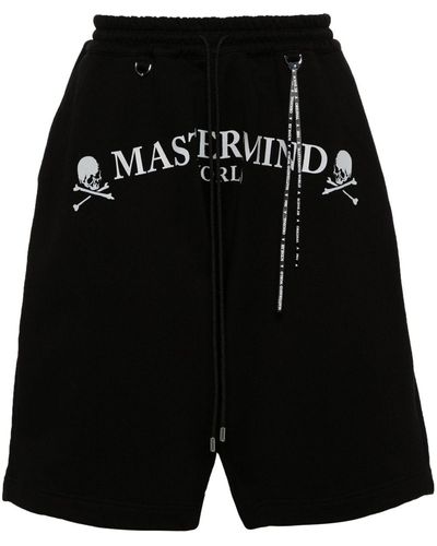 Mastermind Japan Easy Logo-print Track Shorts - Black