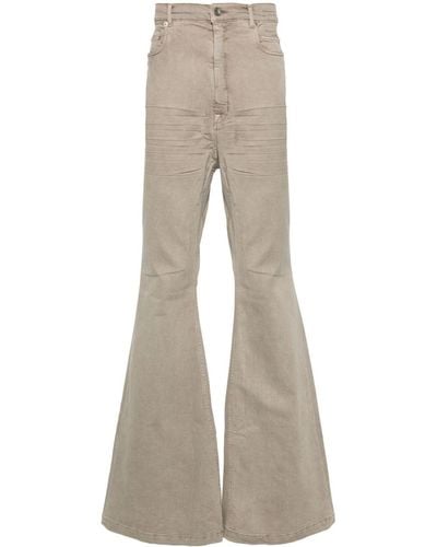 Rick Owens Bolan High-rise Bootcut Jeans - Natural
