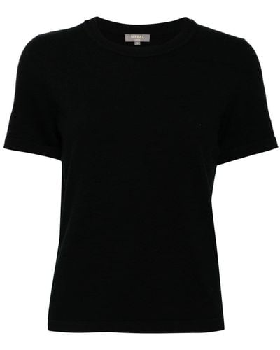 N.Peal Cashmere Camiseta Lottie de cachemira - Negro