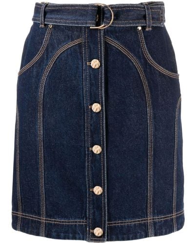Acler Valleybrook Denim Skirt - Blue