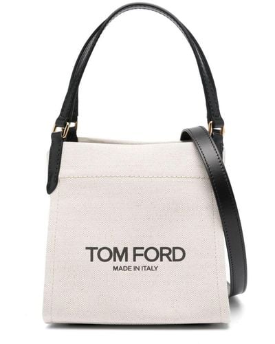 Tom Ford Borsa tote Amalfi piccola - Bianco