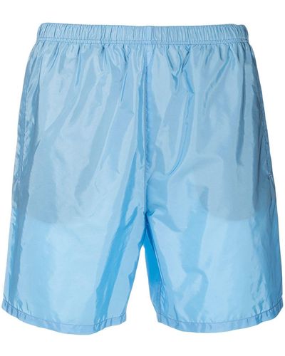 Prada Elasticated Waistband Swim Shorts - Blue