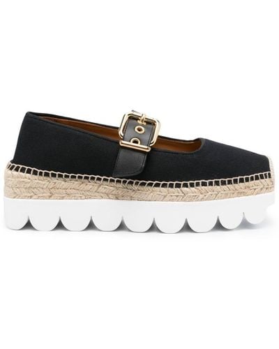 Marni Espadrilles Mary jane en toile à bride - Noir