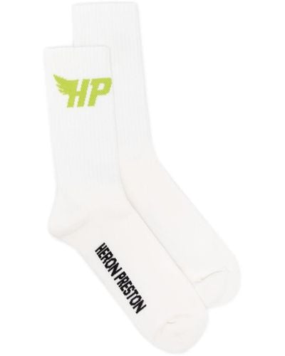 Heron Preston HP Fly Socken mit Logo-Intarsie - Weiß