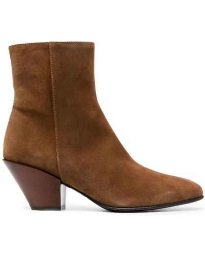 Roberto Festa 80mm Ankle Suede Boots - Brown