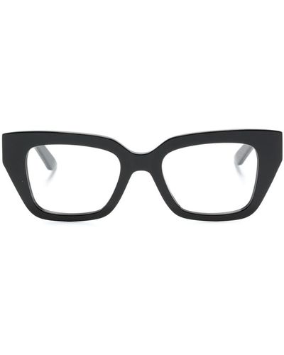Alexander McQueen スクエア眼鏡フレーム - ブラック