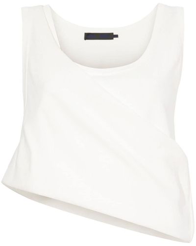 Proenza Schouler Asymmetric Knitted Top - White