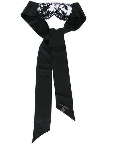 Kiki de Montparnasse Lace Beaded Blindfold - Black