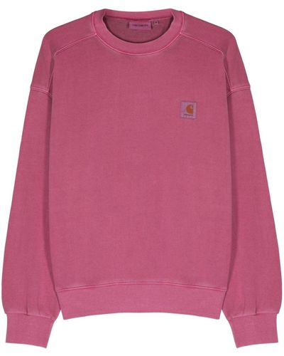 Carhartt Nelson Cotton Sweatshirt - Pink