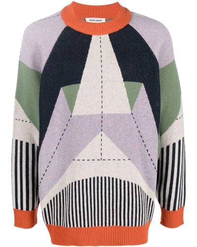 Henrik Vibskov Intarsia-knit Design Sweater - Multicolour