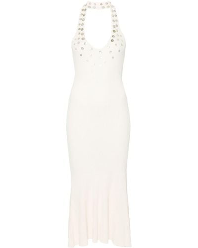 Paloma Wool Tulipe Halterneck Midi Dress - White