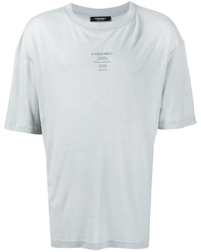 A_COLD_WALL* T-Shirt mit Logo-Print - Grün