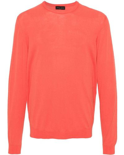 Roberto Collina Crew-neck Cotton Sweater - Pink