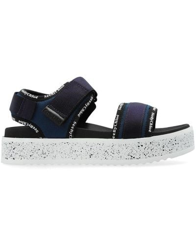 See By Chloé Pipper Flatform Sandals - Blue