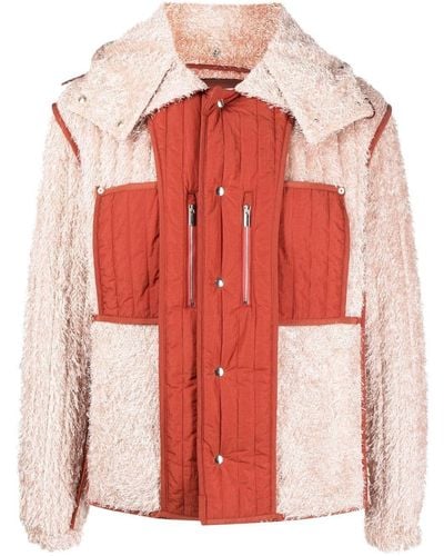 Craig Green Reversible Fluffy Hooded Jacket - Red