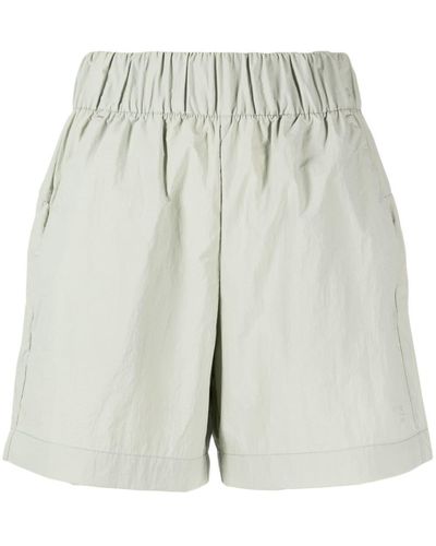 Izzue High-waisted Elasticated Shorts - Grey