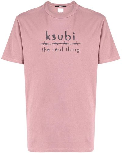 Ksubi ロゴ Tシャツ - ピンク