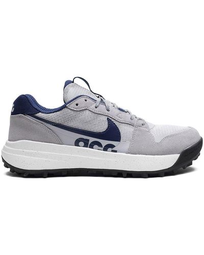 Nike Acg Lowcate "wolf Grey/navy Grey/fog Summit" Trainers - White