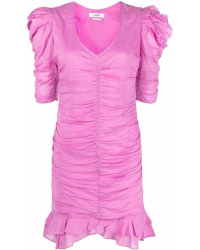 Isabel Marant Sireny Ruched Dress - Pink