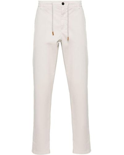 Eleventy Pantalones chinos con cordón - Blanco