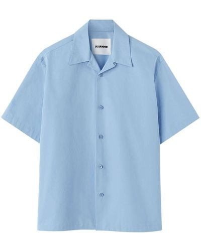 Jil Sander Overhemd Met Korte Mouwen - Blauw
