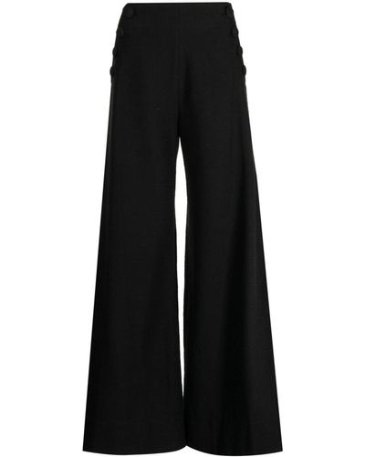 Lisa Marie Fernandez Sailor Cotton-blend Trousers - Black