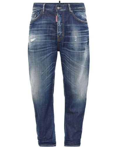 DSquared² Mid-rise straight-leg jeans - Blau