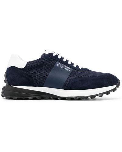 Casadei Low-top Suede Sneakers - Blue