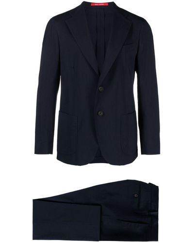 Bagnoli Sartoria Napoli Tailored Single-breasted Suit - Blue