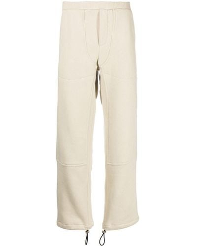 Buscemi Paneled Cotton Track Pants - Natural