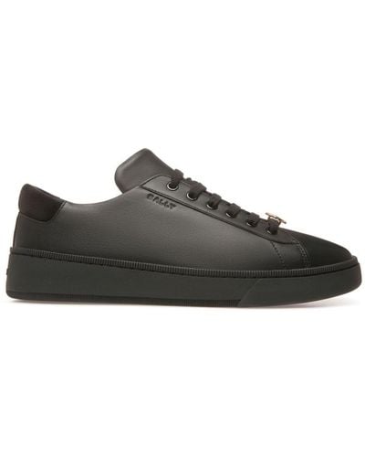 Bally Ryver Leather Trainers - Black