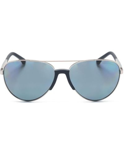 Emporio Armani Pilot-frame Sunglasses - Blue