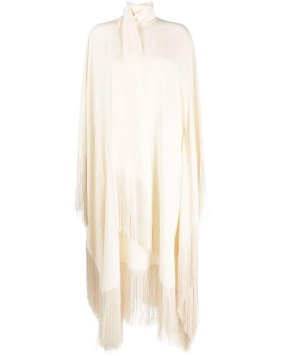 ‎Taller Marmo Midi-jurk Met Franje - Wit