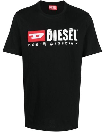 DIESEL Camiseta T-Just-Divstroyed - Negro
