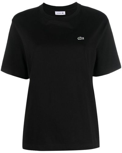 Lacoste T-shirt con applicazione - Nero