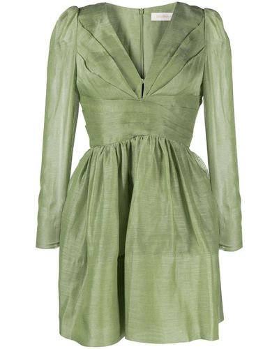 Zimmermann Lyrical Crossover Minidress - Green