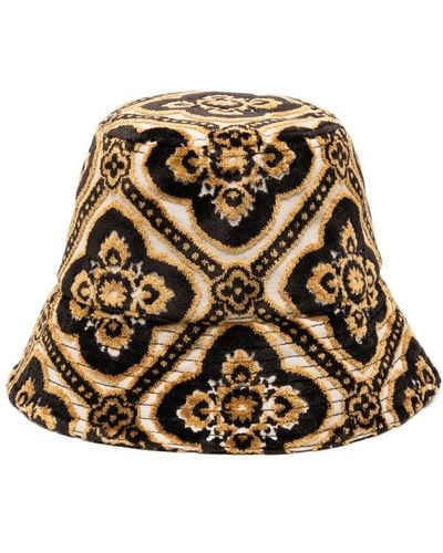 Etro Jacquard Velvet Bucket Hat - Natural