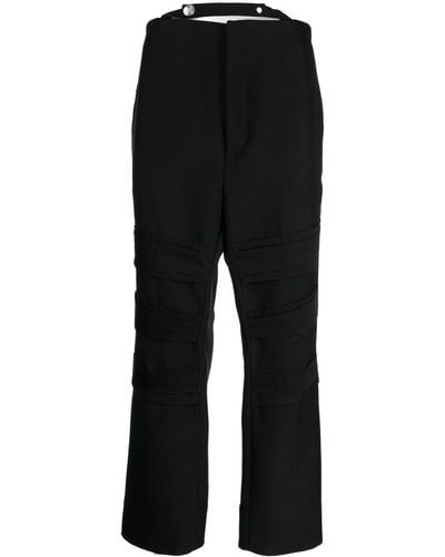 NAMACHEKO Concealed Front-fastening Trousers - Black