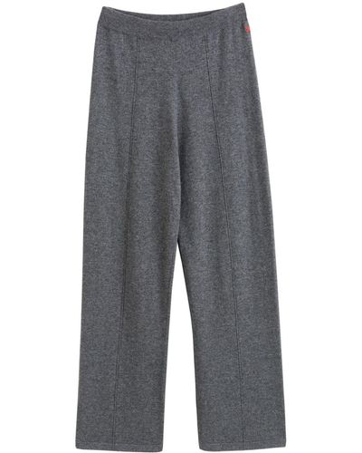 Chinti & Parker Wide-leg Wool Blend Track Trousers - Grey