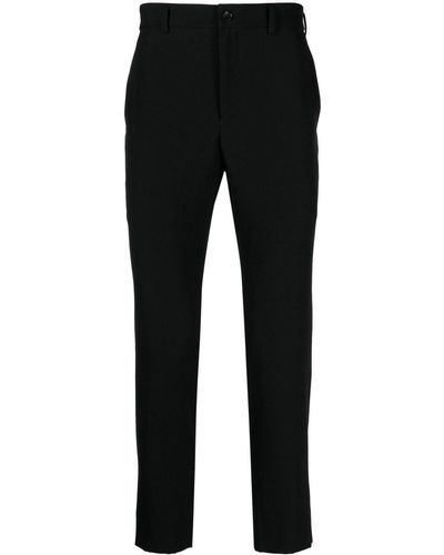 COMME DES GARÇON BLACK High-waisted Wool Pants - Black