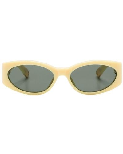 Jacquemus Les Lunettes Sonnenbrille mit ovalem Gestell - Grün